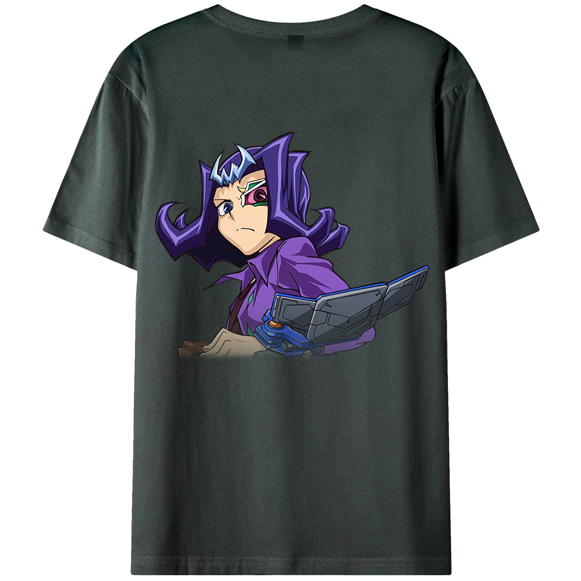 （画像用） 遊☆戯☆王 Yu-Gi-Oh! 綿100％ メンズ半袖Tシャツ（バックプリント） 通気性